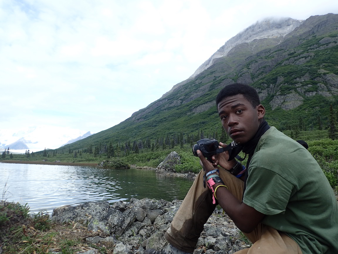 NCOAE student on a recent Education Without Walls course in Alaska