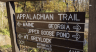 A sign for the appalachian trail.