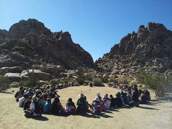 The Wildwood School and The National Center for Outdoor & Adventure Education in Joshua Tree National park (October 2014).