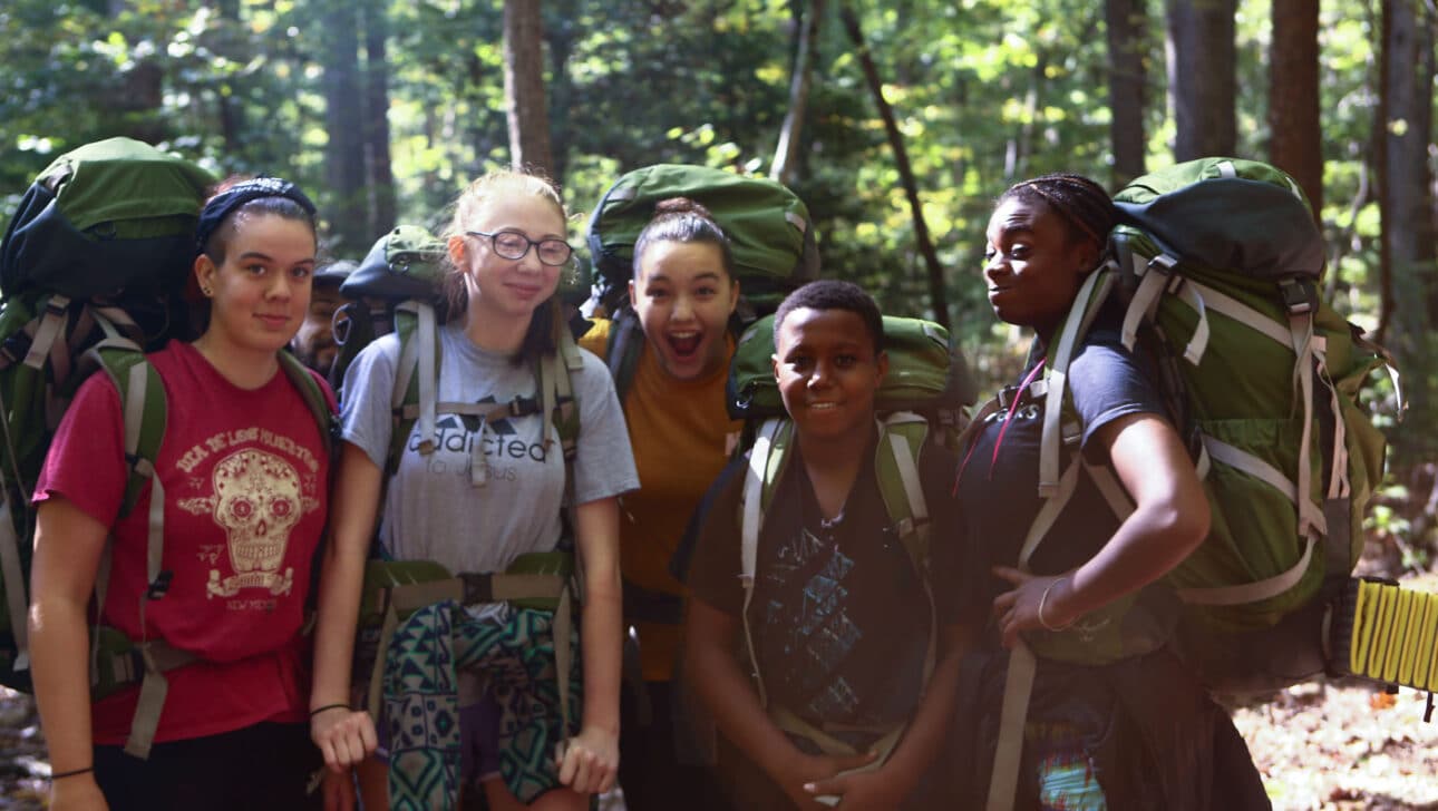A teen expedition group.