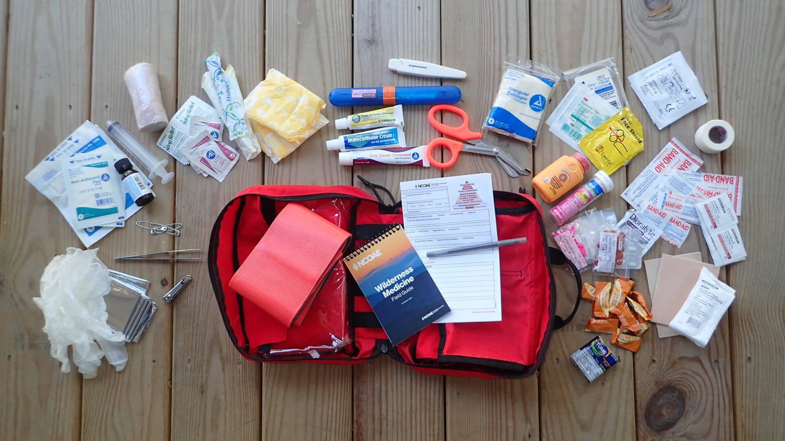 ADVANCED Outdoor FIRST AID Kit - Hiking, backpacking, wilderness