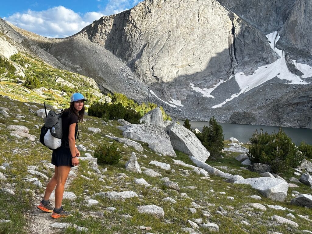 NCOAE graduate Tina Currin hiking along the Continental Divide Trail