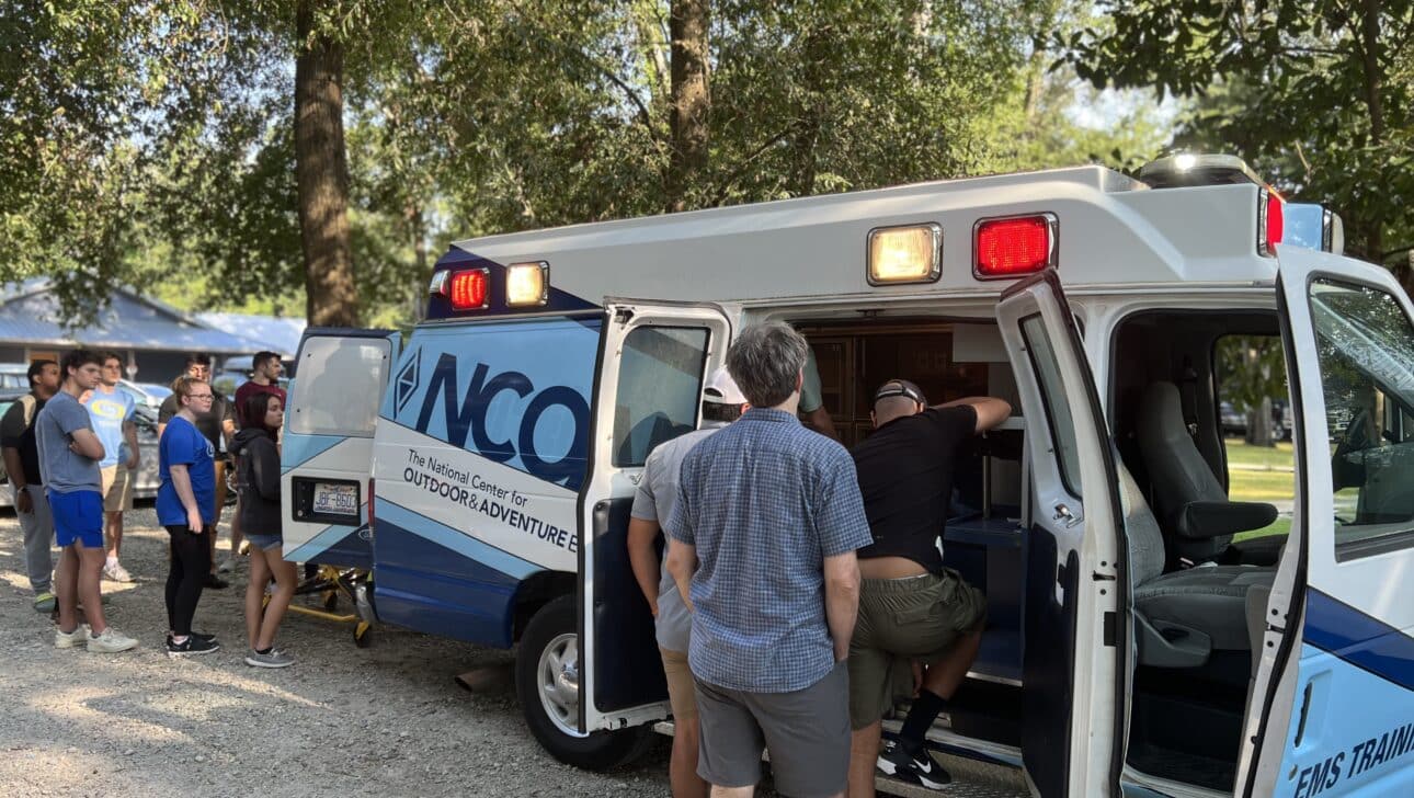 Idaho NCOAE van for intensive EMT training